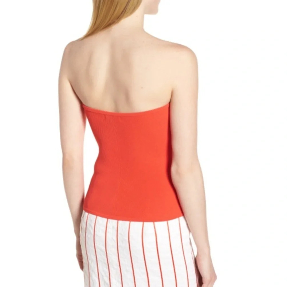 Lewit Ribbed Tube Top, NWT, Large in Red Poppy - Picture 3 of 16